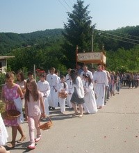Tijelovska procesija na Vivodini